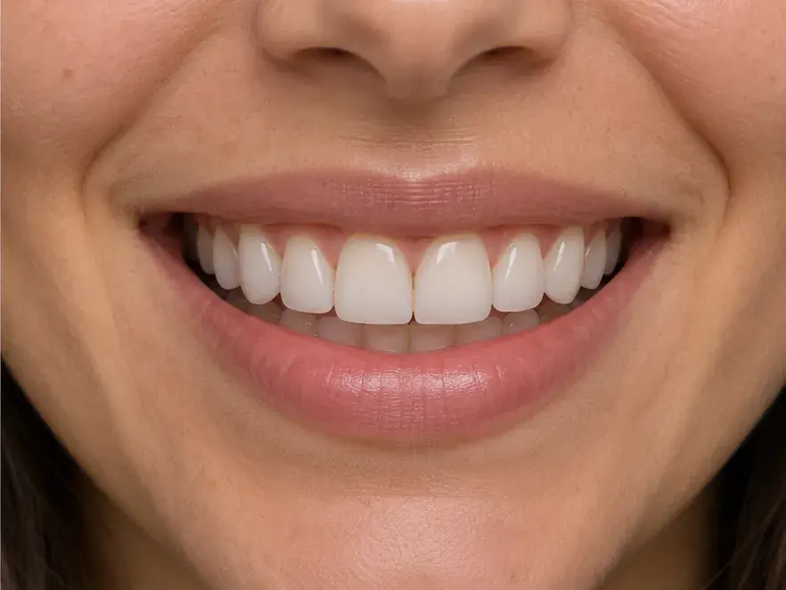Imagen ilustrativa de la misma sonrisa después del tratamiento de estética dental